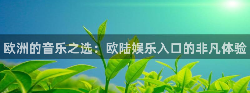 壹号平台下载：欧洲的音乐之选：欧陆娱乐入口的非凡体验