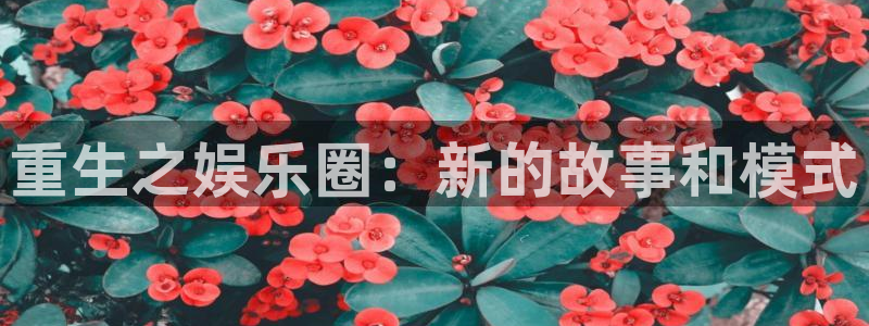 壹号app官网：重生之娱乐圈：新的故事和模式